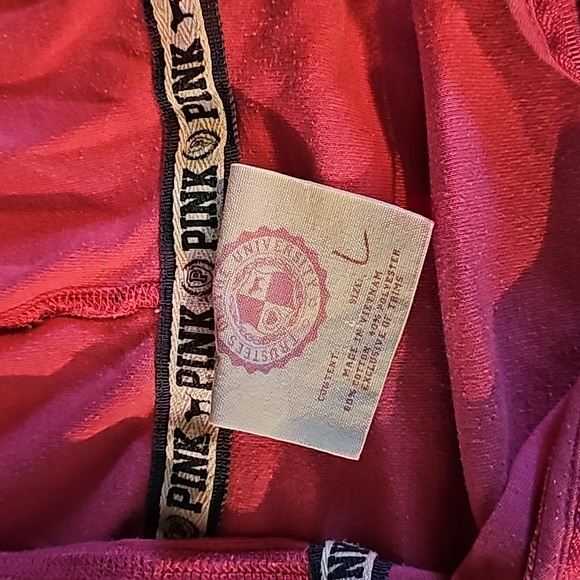 Victoria's secret pink love pink dog 3/4 sleeve hoodie large - Picture 5 of 7